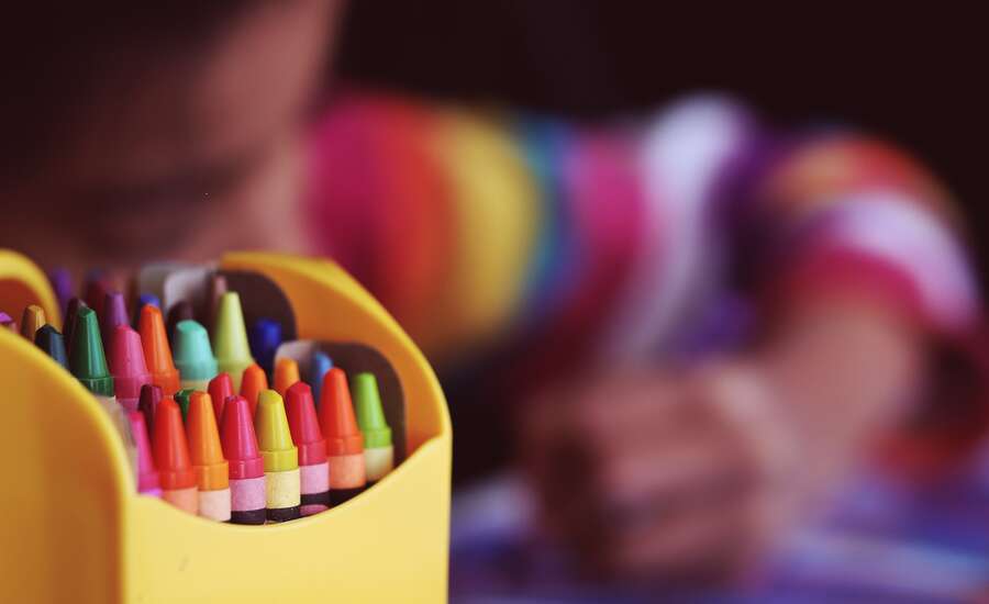 A child drawing